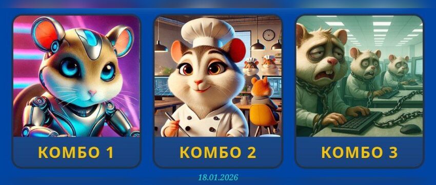 изображение для 🟢 #HamsterKombat Комбо 18.01