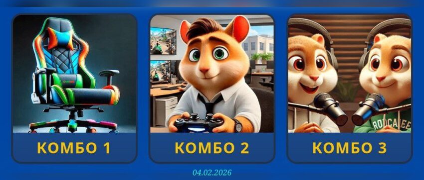 изображение для 🟢 #HamsterKombat Комбо 04.02